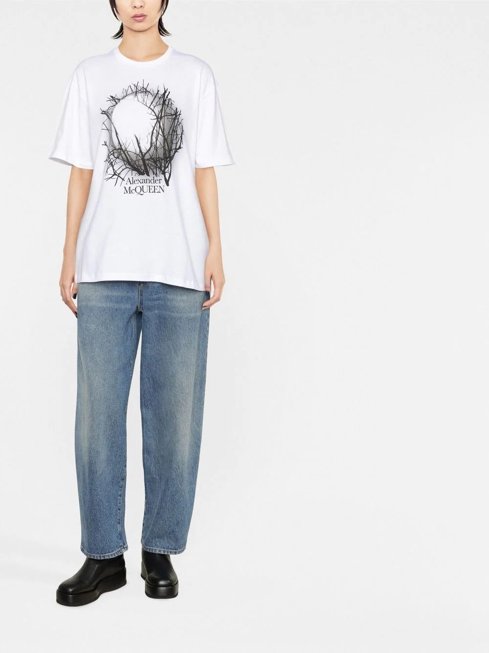 Alexander McQueen graphic-print T-shirt - Image 2