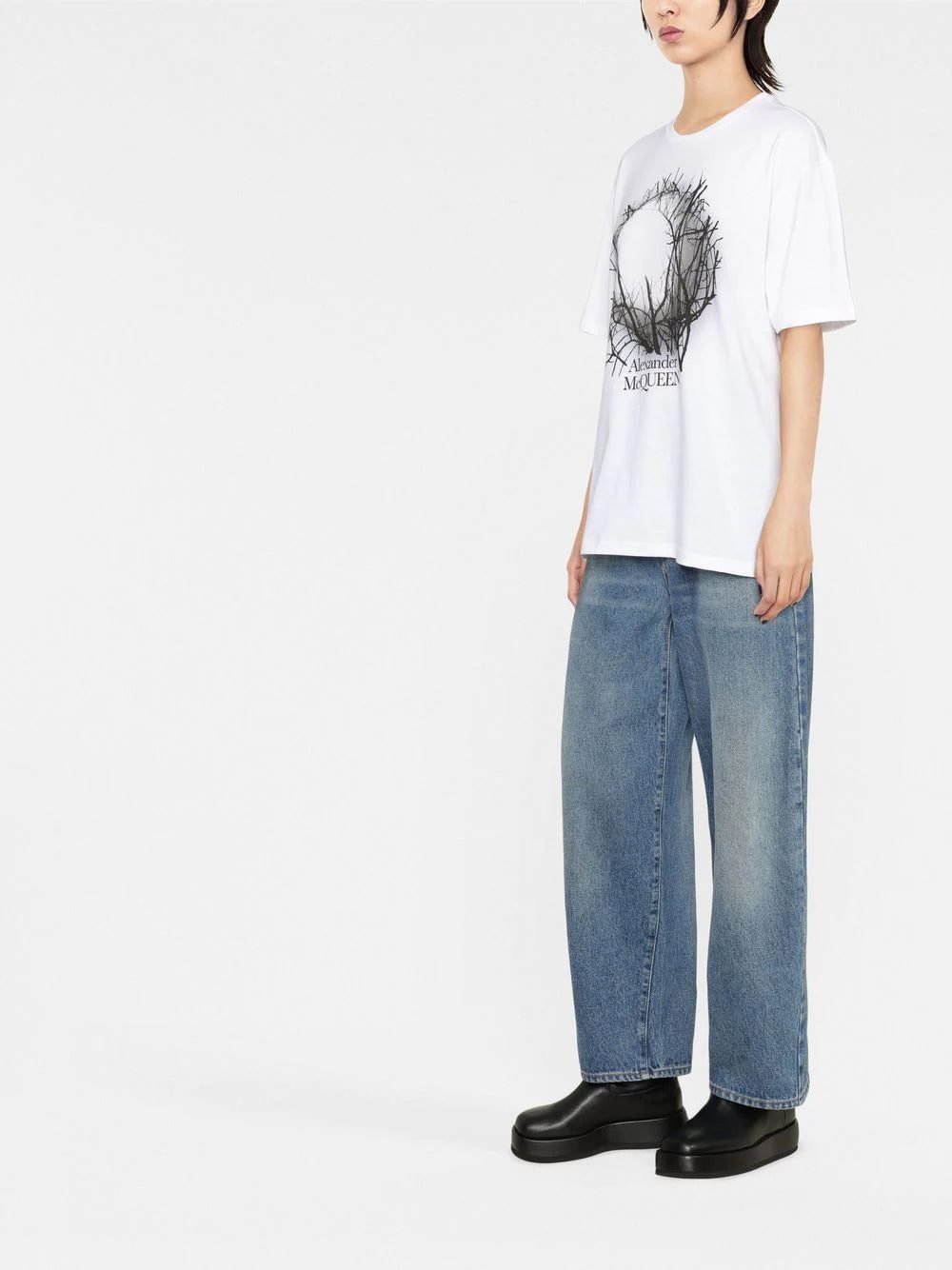 Alexander McQueen graphic-print T-shirt - Image 4