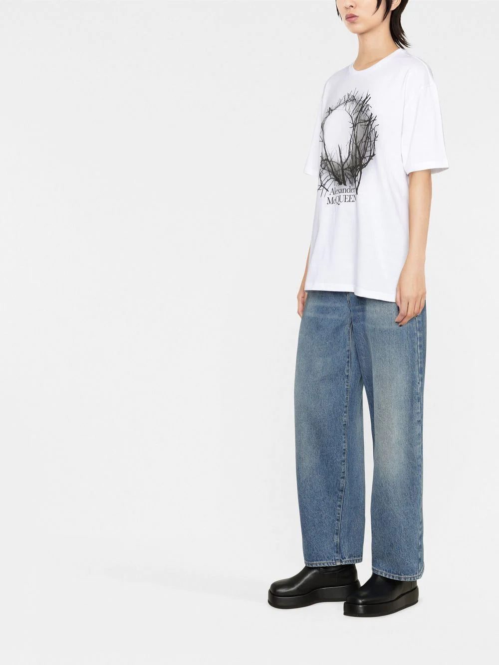 Alexander McQueen graphic-print T-shirt - Image 4