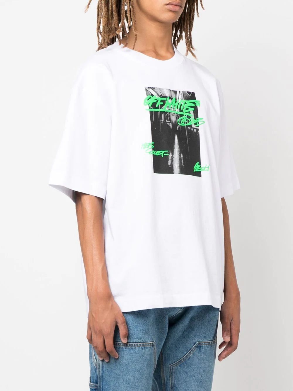 Off-White Metro Type Skate cotton T-shirt - Image 4