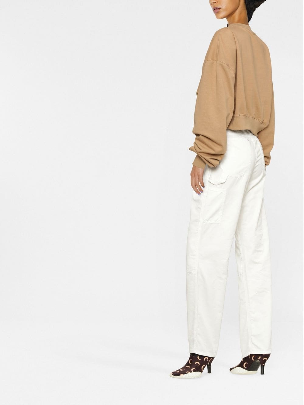 Off-White logo-print cropped sweatshirt - Image 3