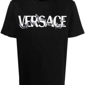 Versace Barocco Silhouette-print cotton T-shirt