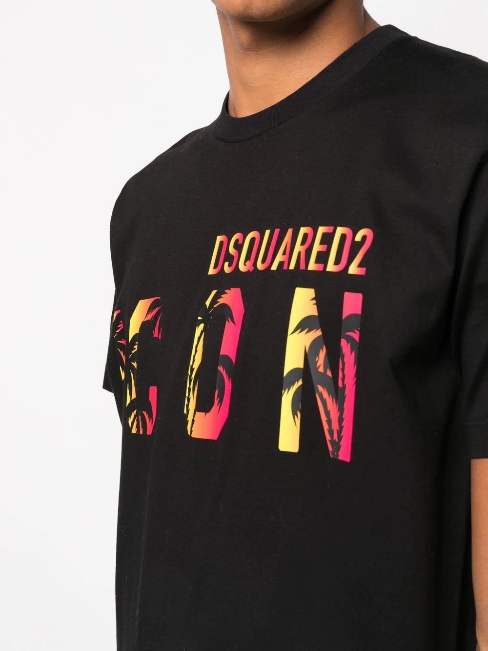 Dsquared2 Icon tropical logo-print T-shirt - Image 4