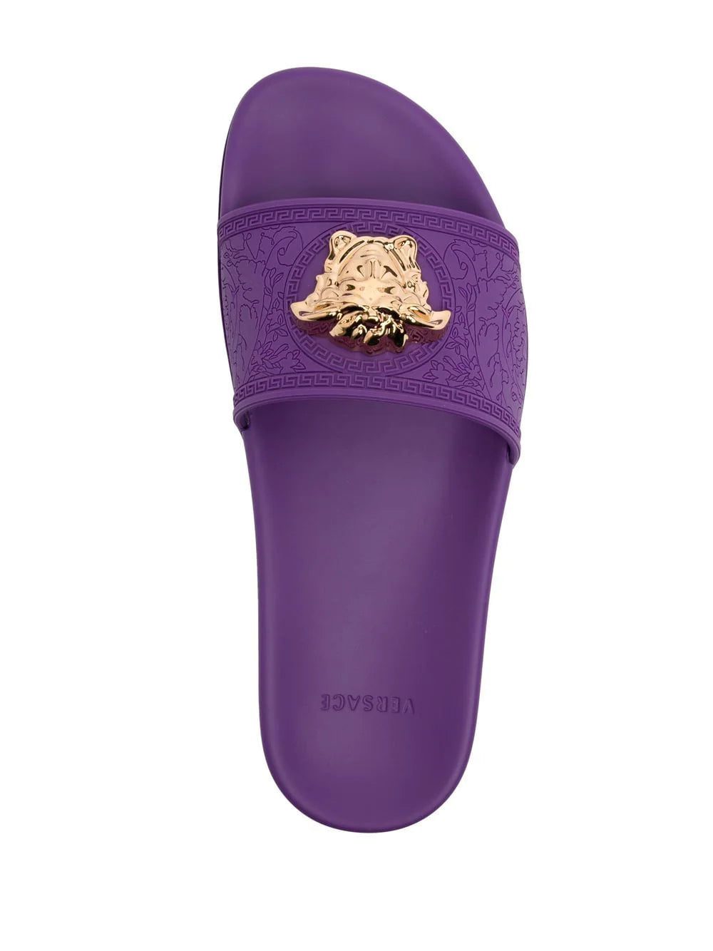 Versace Medusa-plaque open-toe slides - Image 4