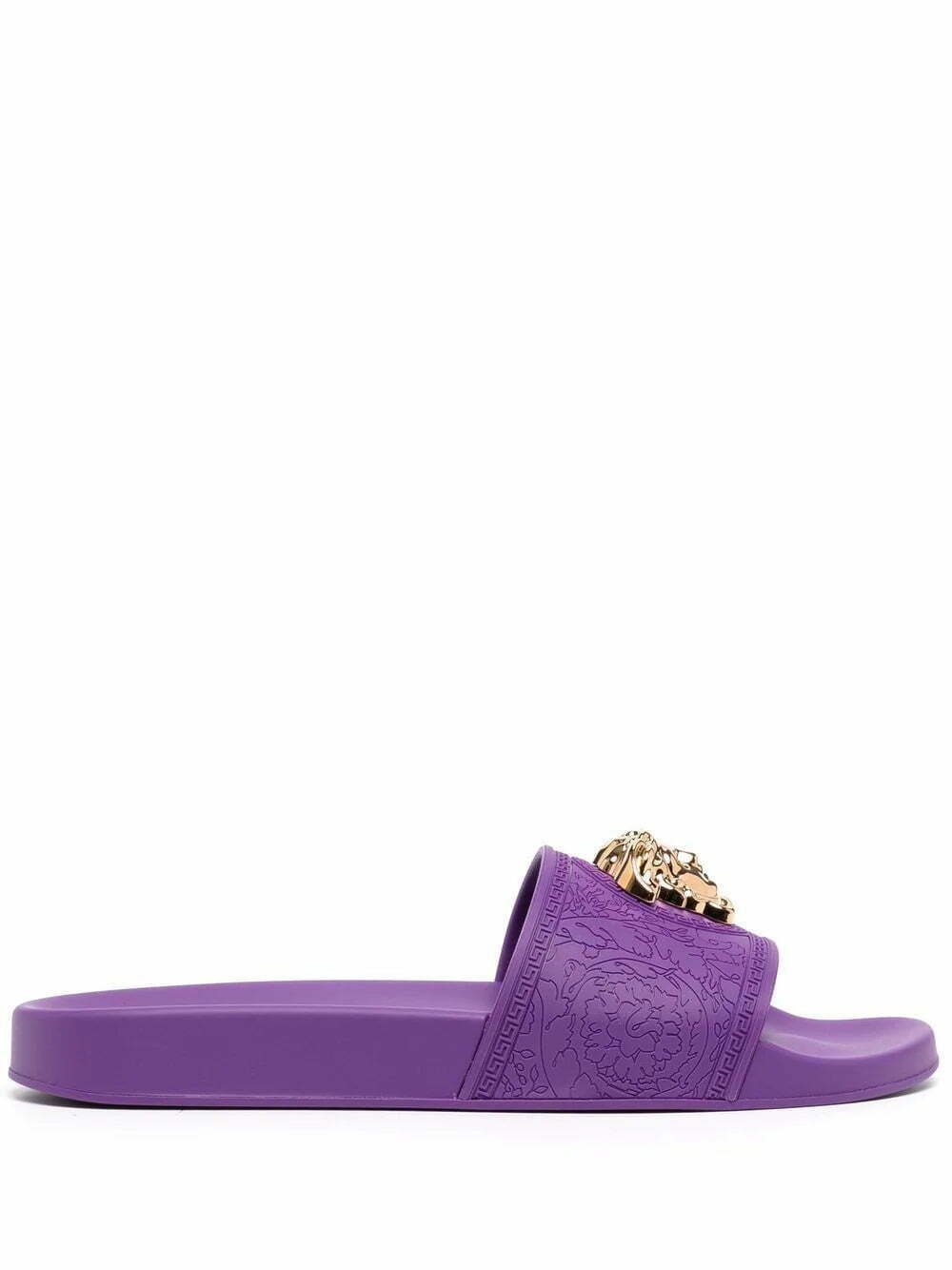 Versace Medusa-plaque open-toe slides
