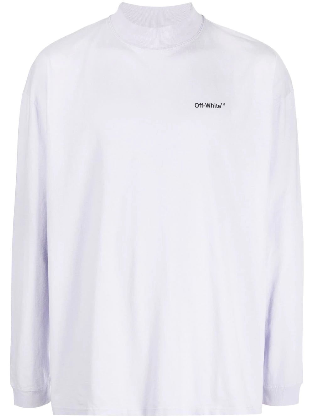 Off-white Arrows mock-neck cotton T-shirt