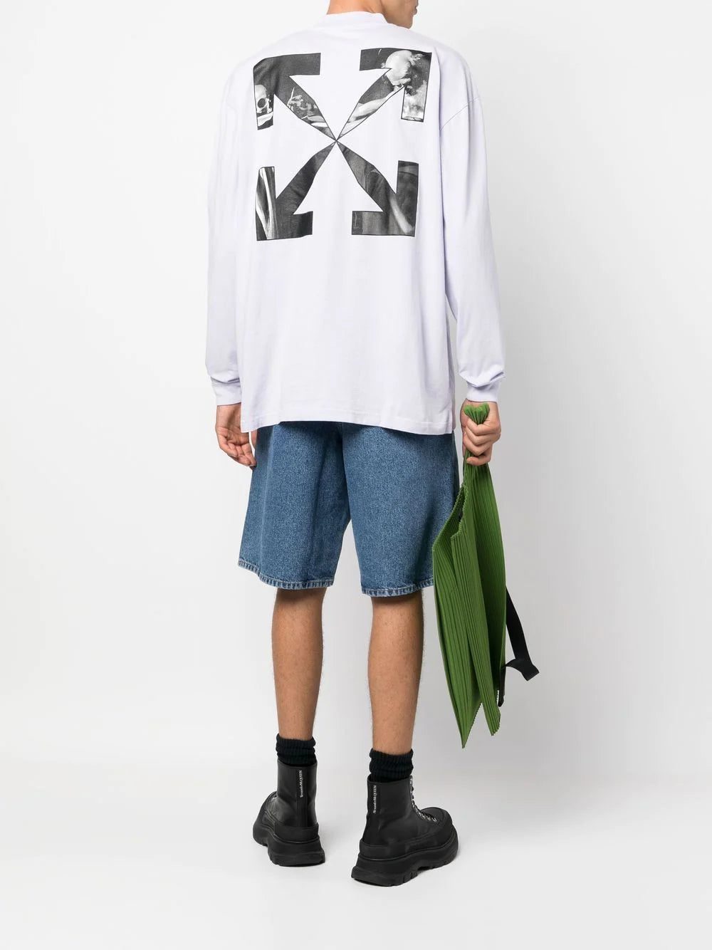 Off-white Arrows mock-neck cotton T-shirt - Image 2
