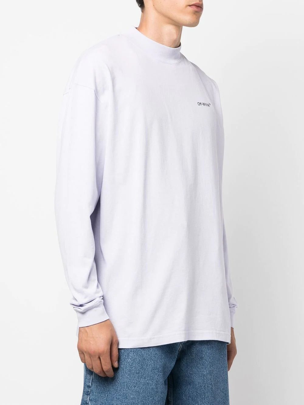 Off-white Arrows mock-neck cotton T-shirt - Image 4