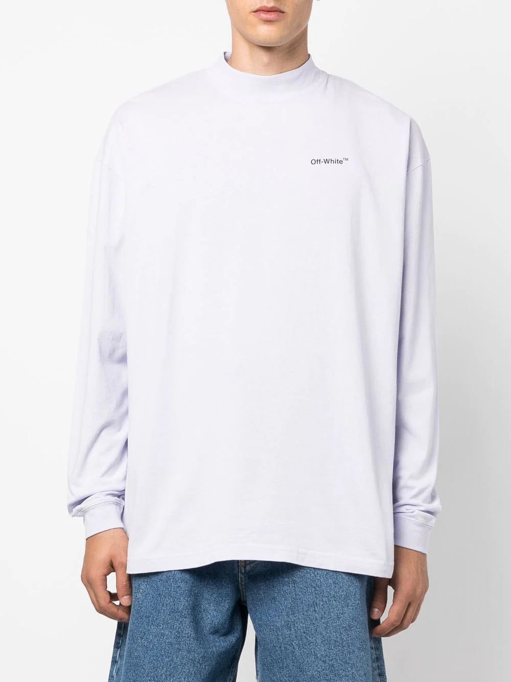 Off-white Arrows mock-neck cotton T-shirt - Image 3