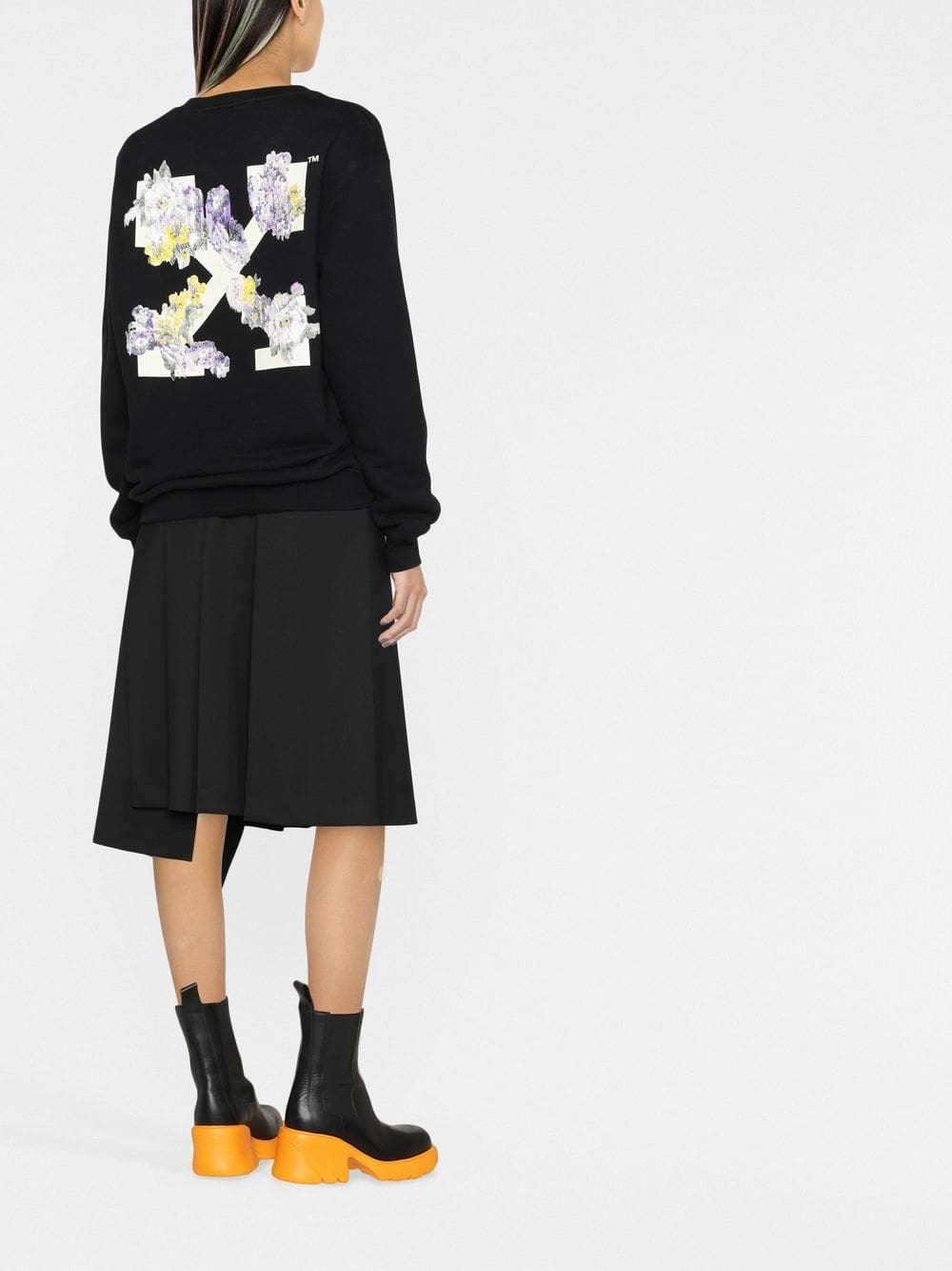 Off-White floral Arrows-motif sweatshirt - Image 2