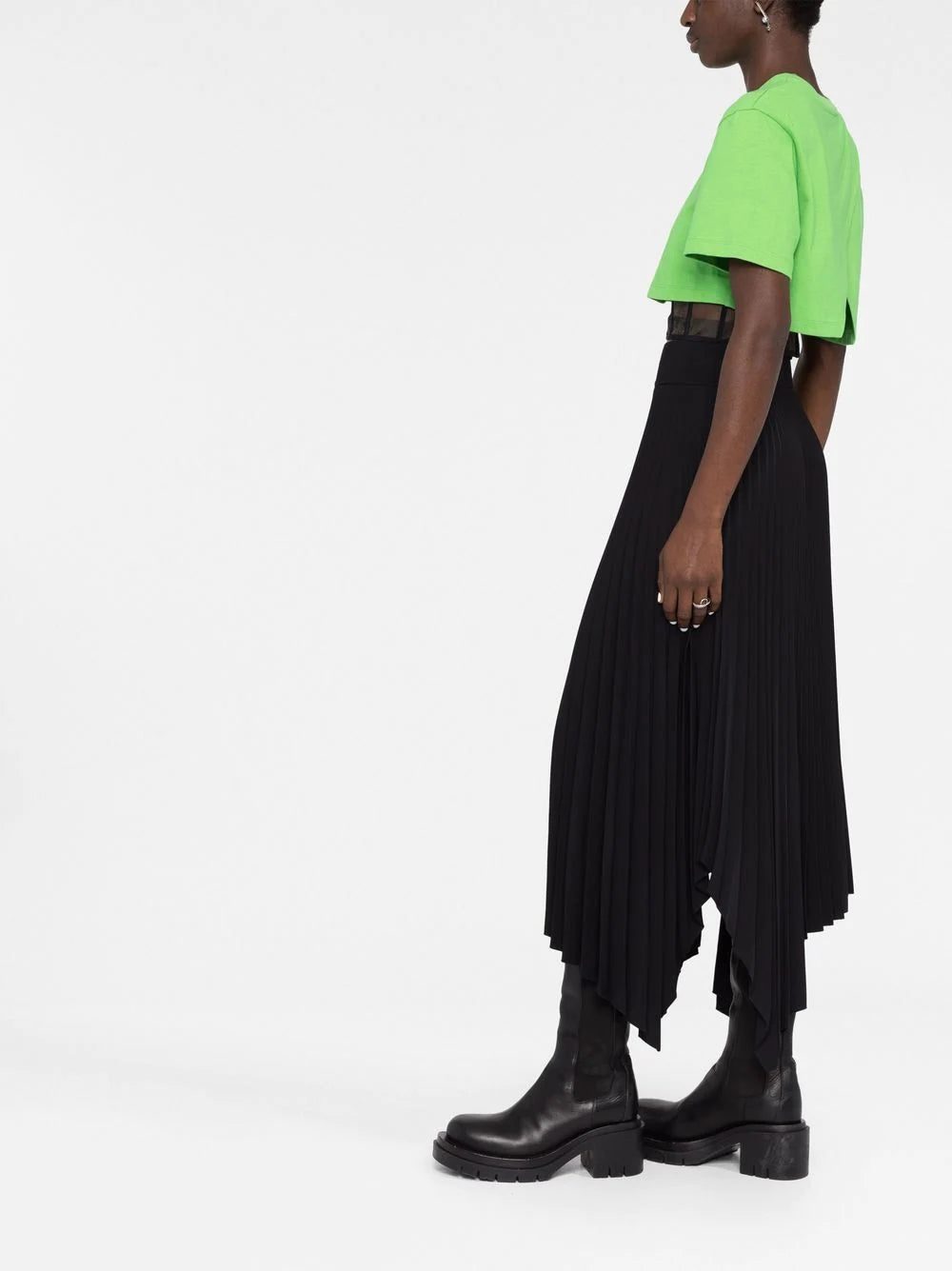 Alexander McQueen Corset cropped T-shirt - Image 4