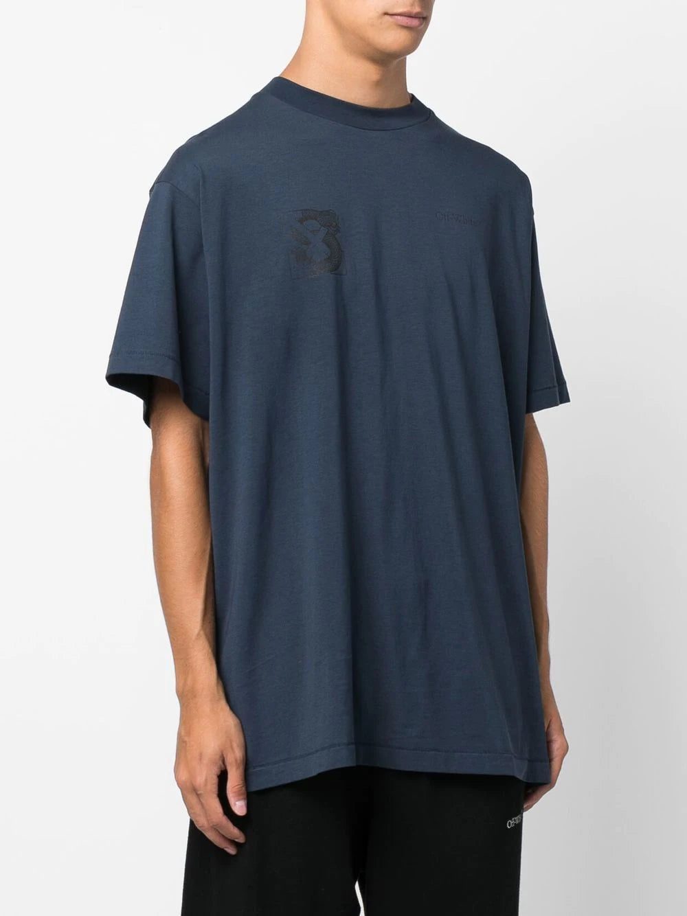 Off-white x SLB snake Arrow logo-embroidered T-shirt - Image 4