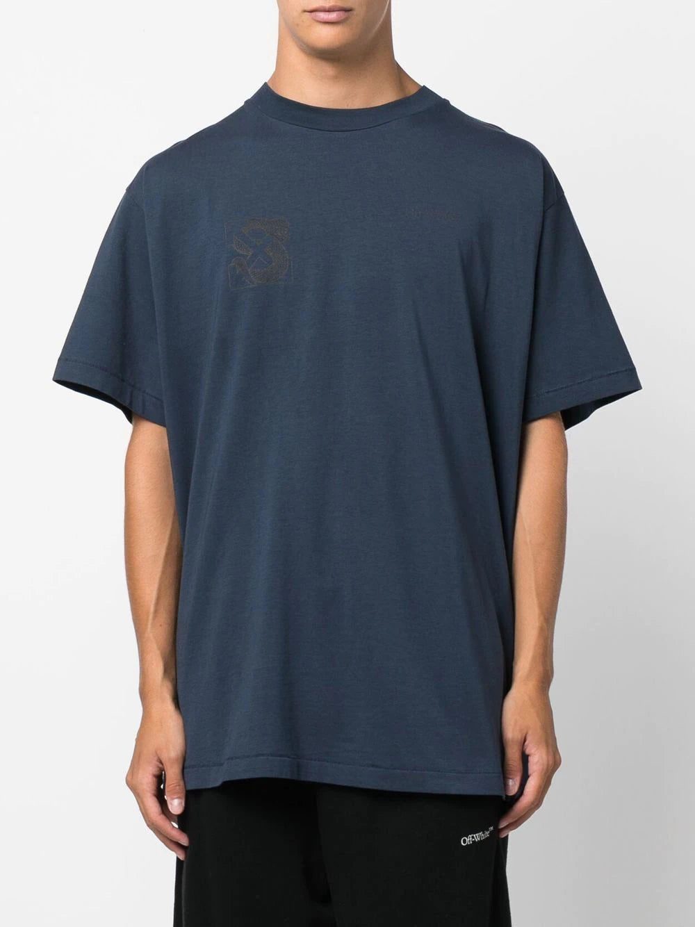 Off-white x SLB snake Arrow logo-embroidered T-shirt - Image 3