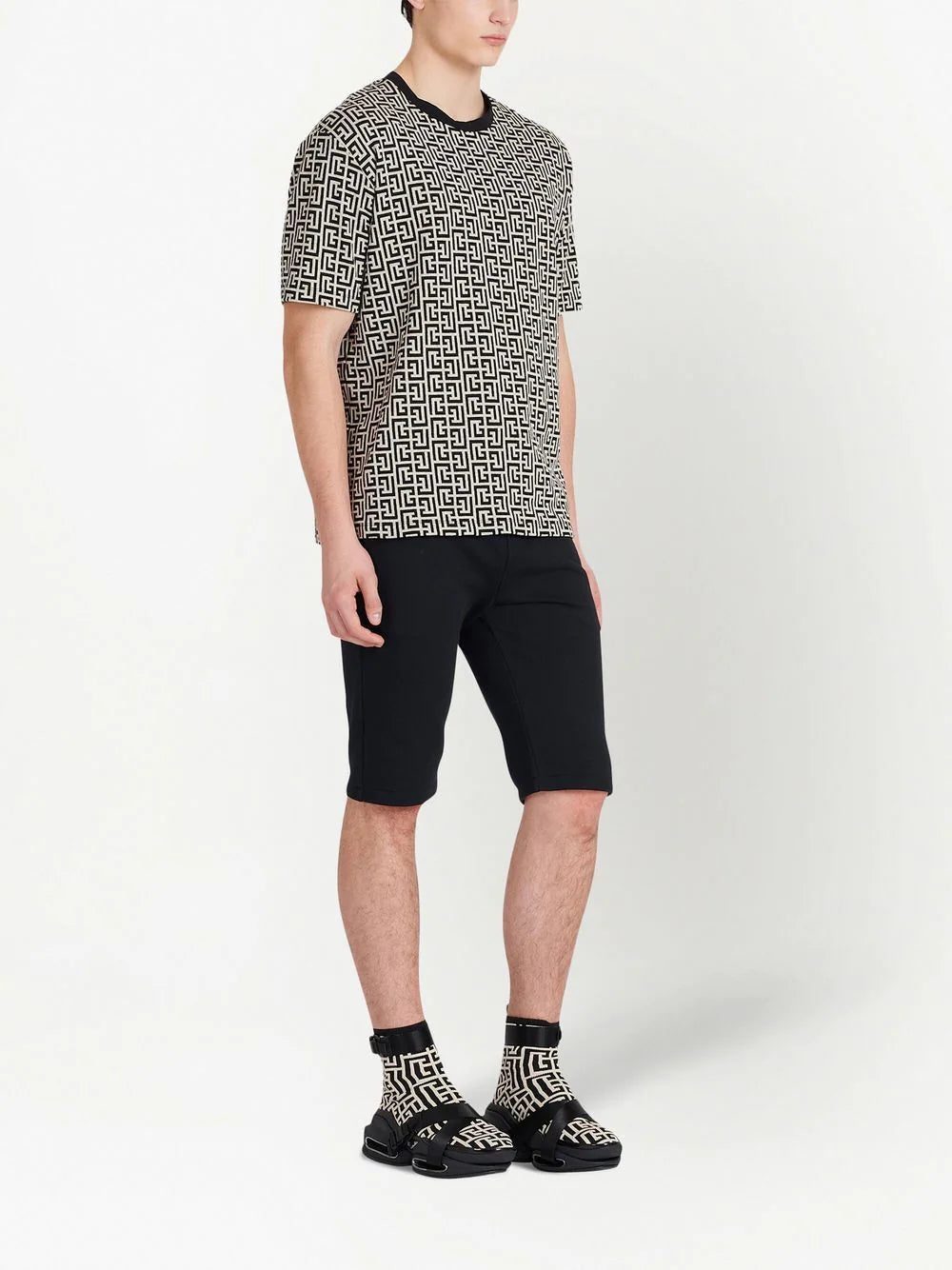Balmain monogram-print cotton T-shirt - Image 2
