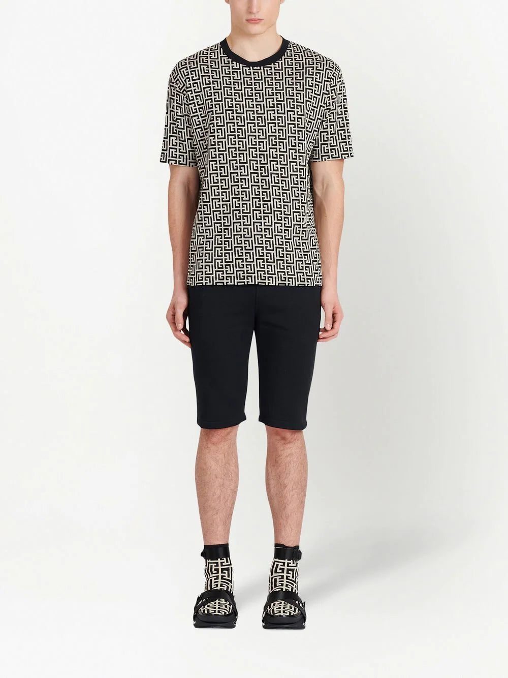 Balmain monogram-print cotton T-shirt - Image 2