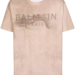Balmain logo-print detail T-shirt