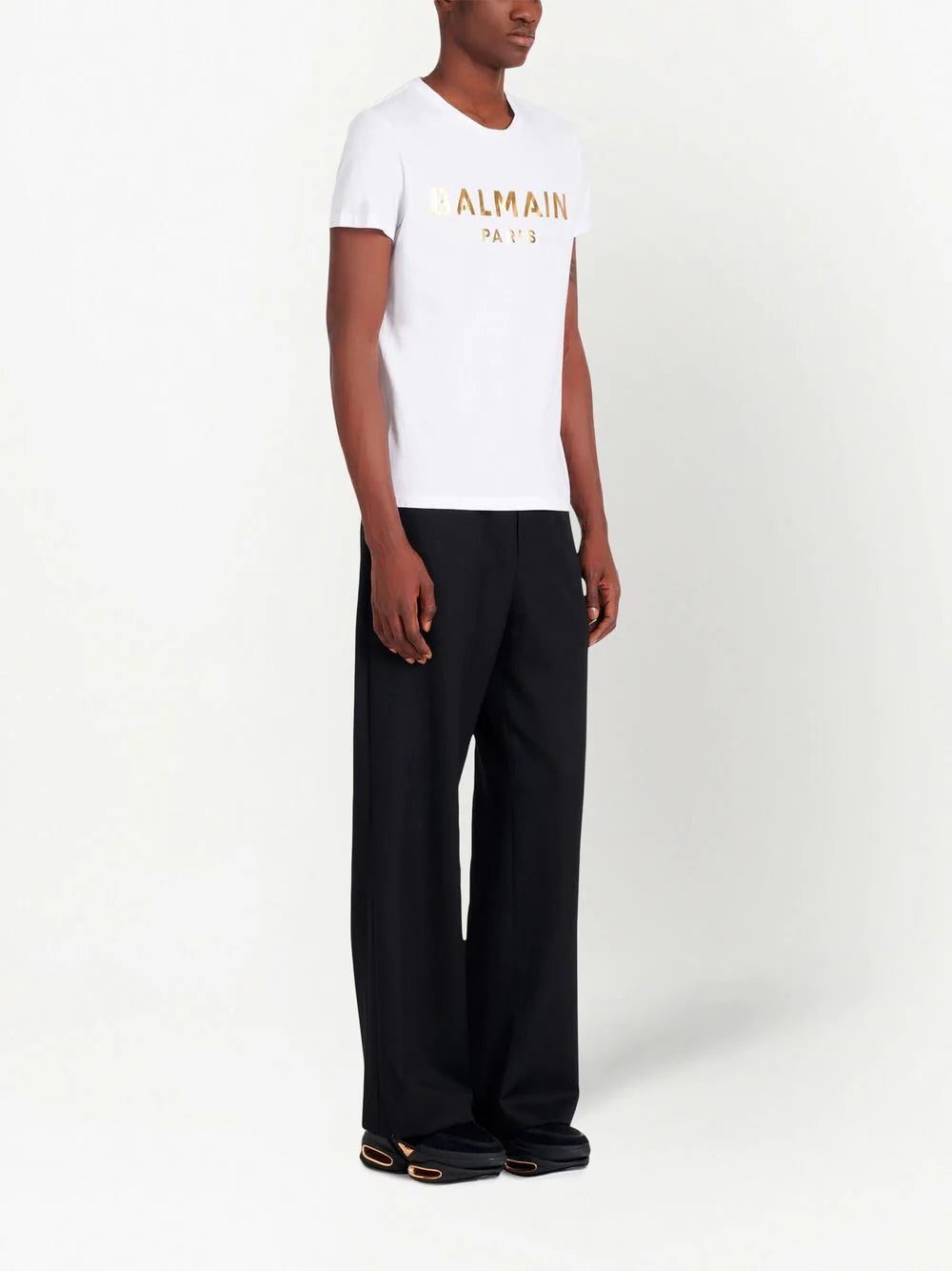 Balmain logo-print short-sleeved T-shirt - Image 2