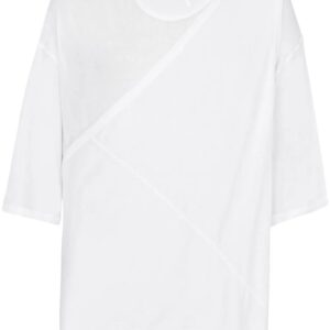 Balmain  gathered-panel detail T-shirt