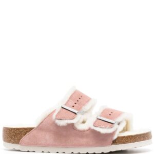 Birkenstock  shearling-trim detail slides