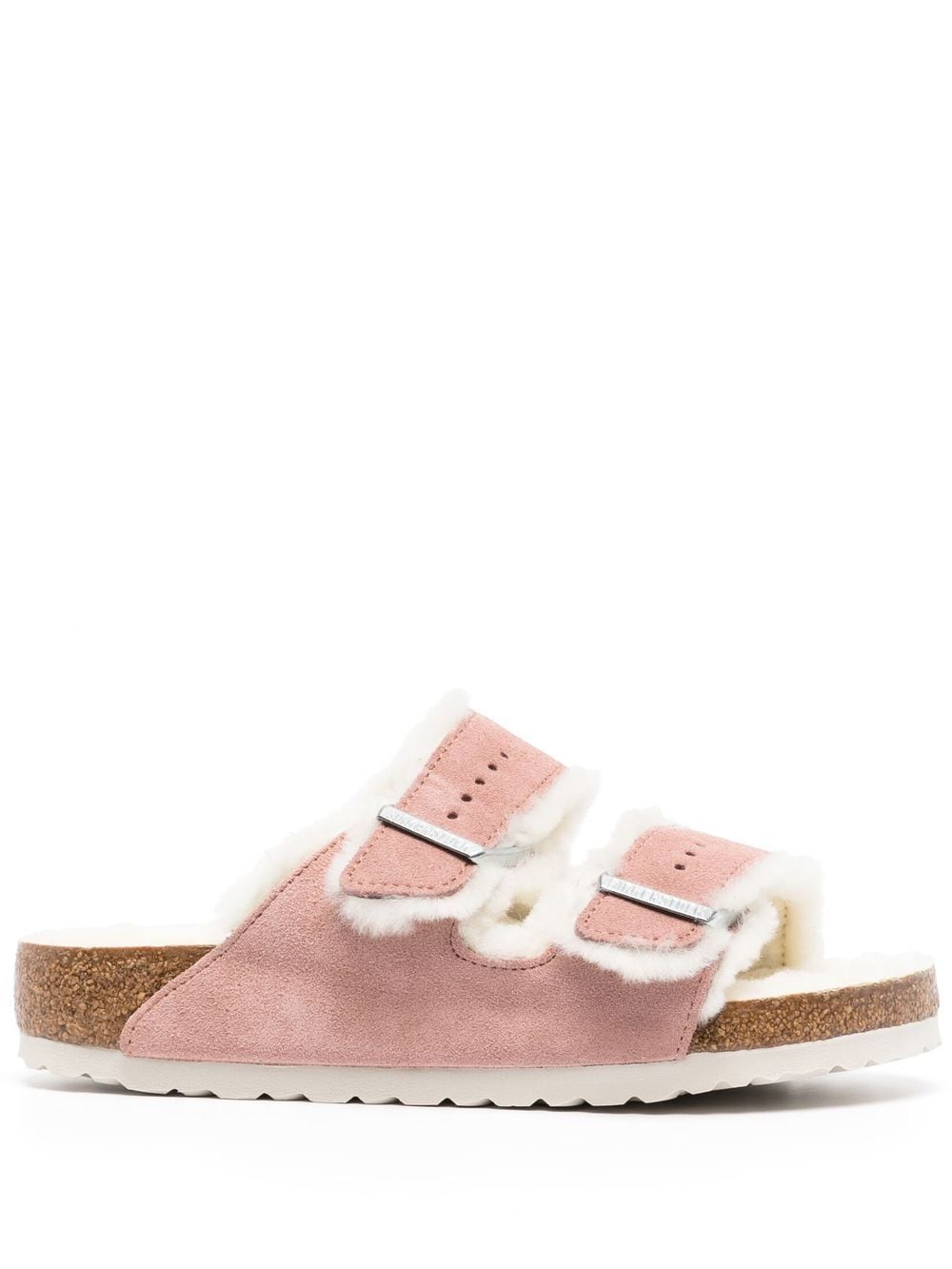 Birkenstock shearling-trim detail slides