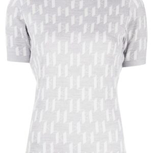 Karl Lagerfeld monogram mock-neck top