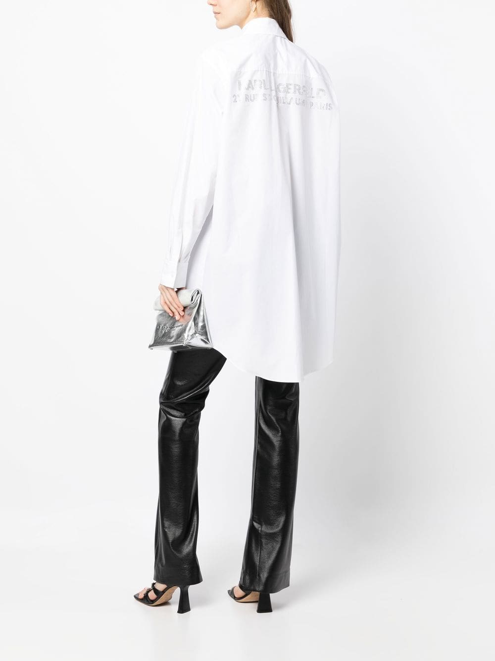 Karl Lagerfeld logo-embellished cotton shirt - Image 2