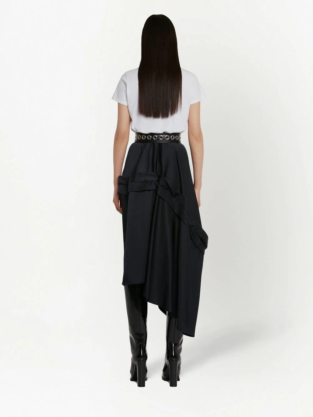 Alexander McQueen bustier-print cotton T-shirt - Image 4