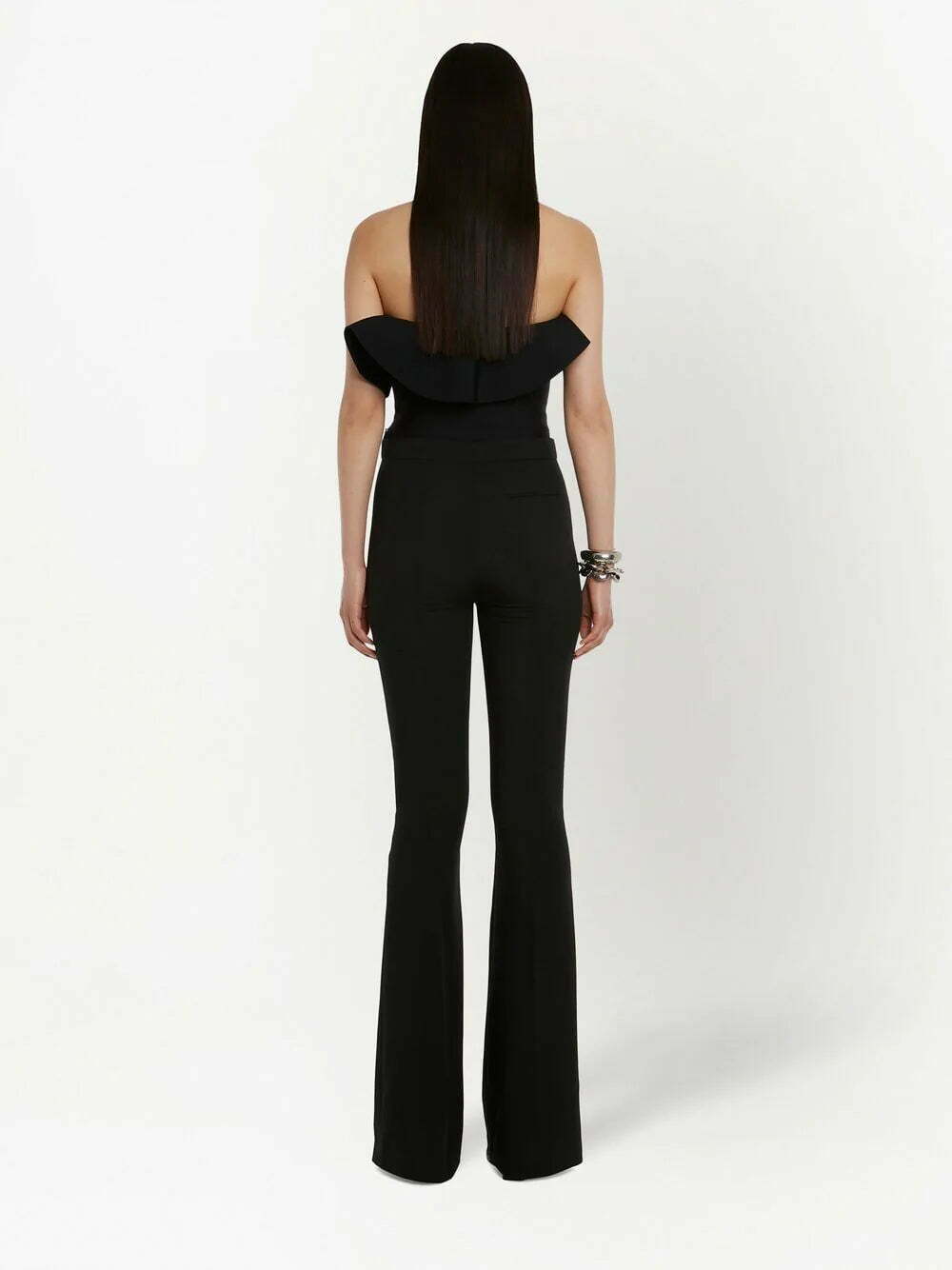 Alexander McQueen strapless ruffle top - Image 4