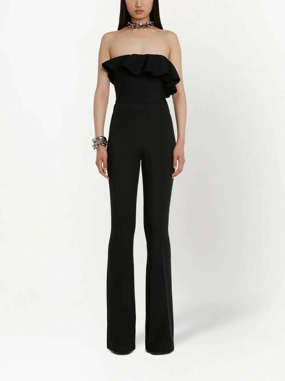 Alexander McQueen strapless ruffle top - Image 2