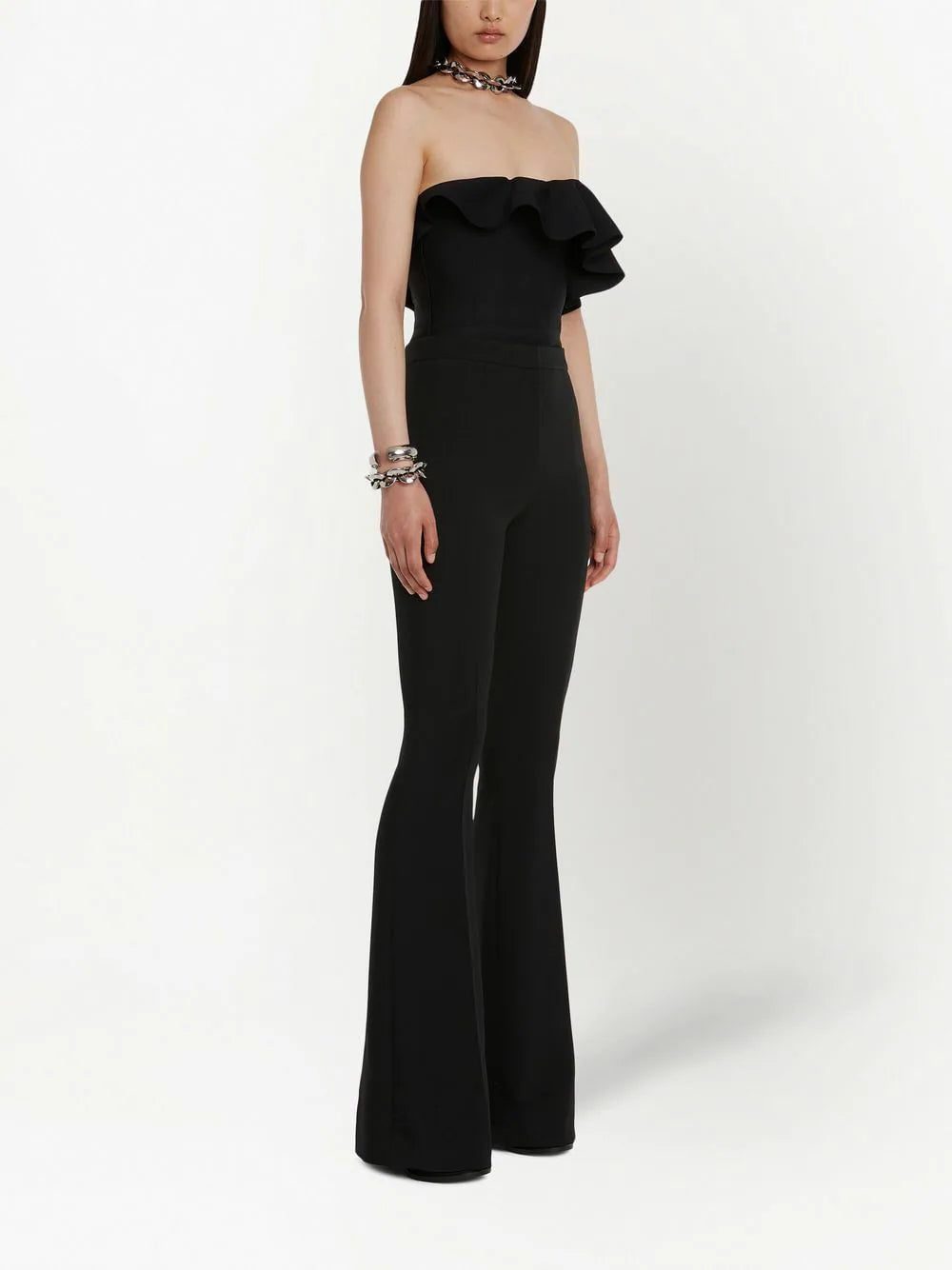 Alexander McQueen strapless ruffle top - Image 3