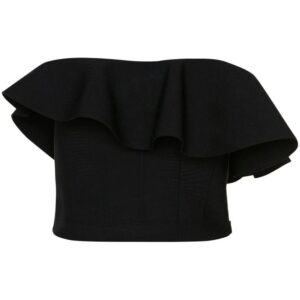 Alexander McQueen strapless ruffle top