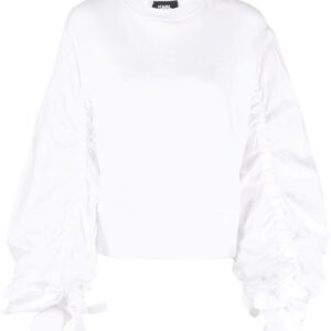 Karl Lagerfeld contrasting sleeve cropped sweatshirt