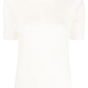 Karl Lagerfeld open-knit polo shirt