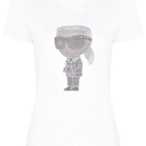 Karl Lagerfeld  Ikonik 2.0 Karl rhinestone T-shirt