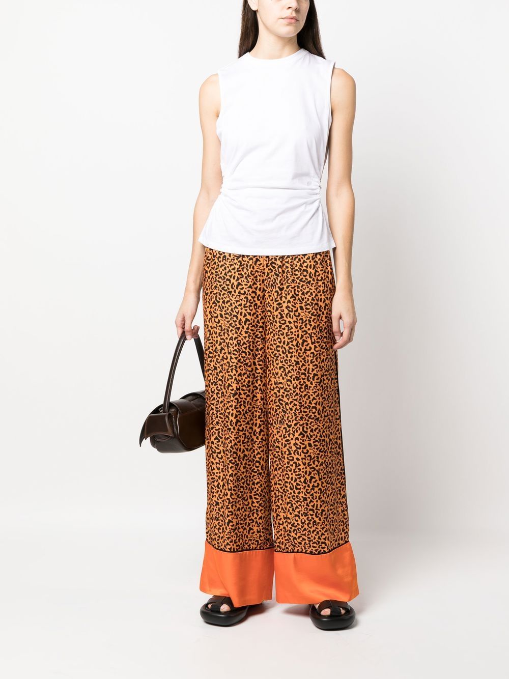 Karl Lagerfeld cut-out organic cotton tank top - Image 2