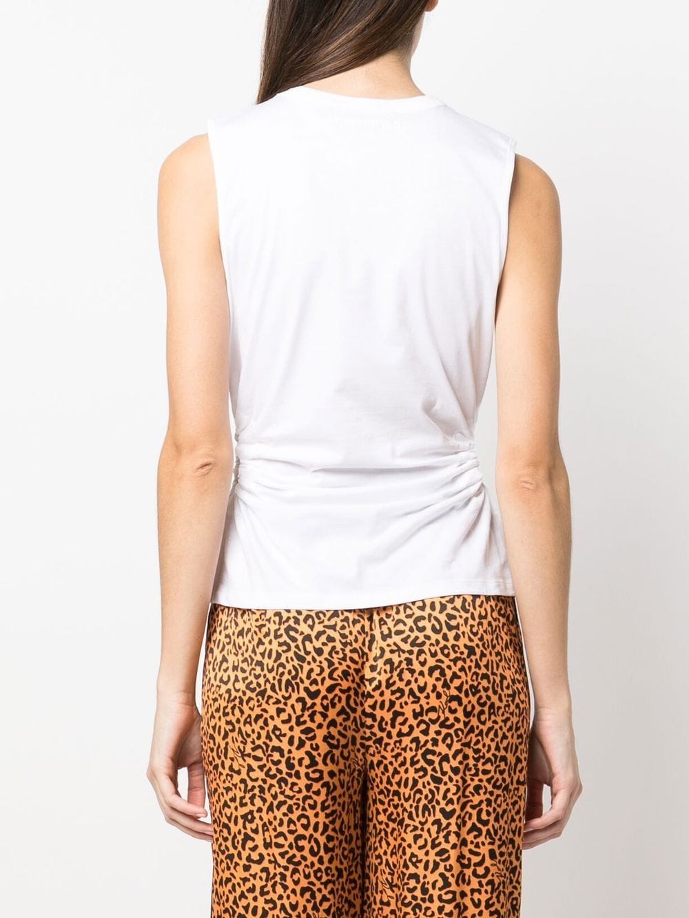 Karl Lagerfeld cut-out organic cotton tank top - Image 4