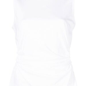Karl Lagerfeld cut-out organic cotton tank top
