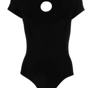 Karl Lagerfeld  cut-out organic cotton bodysuit