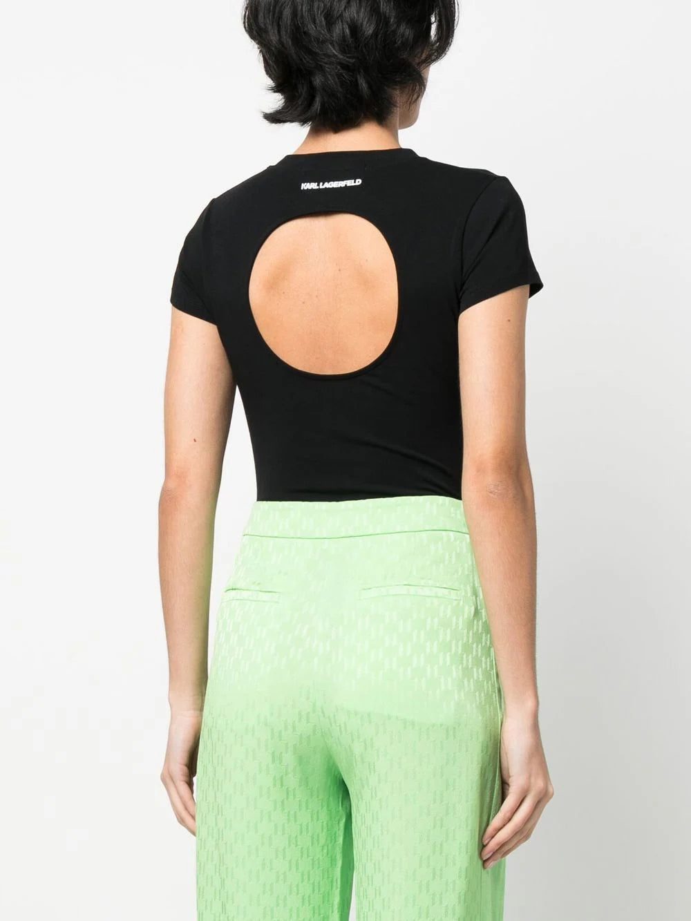 Karl Lagerfeld cut-out organic cotton bodysuit - Image 4