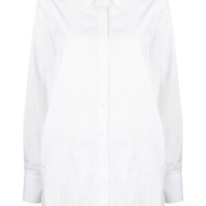 Karl Lagerfeld open back-tie longline shirt