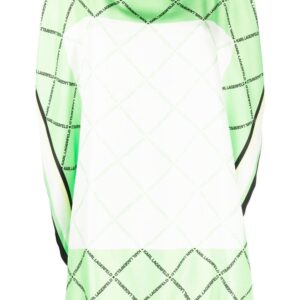 Karl Lagerfeld silk scarf longline top