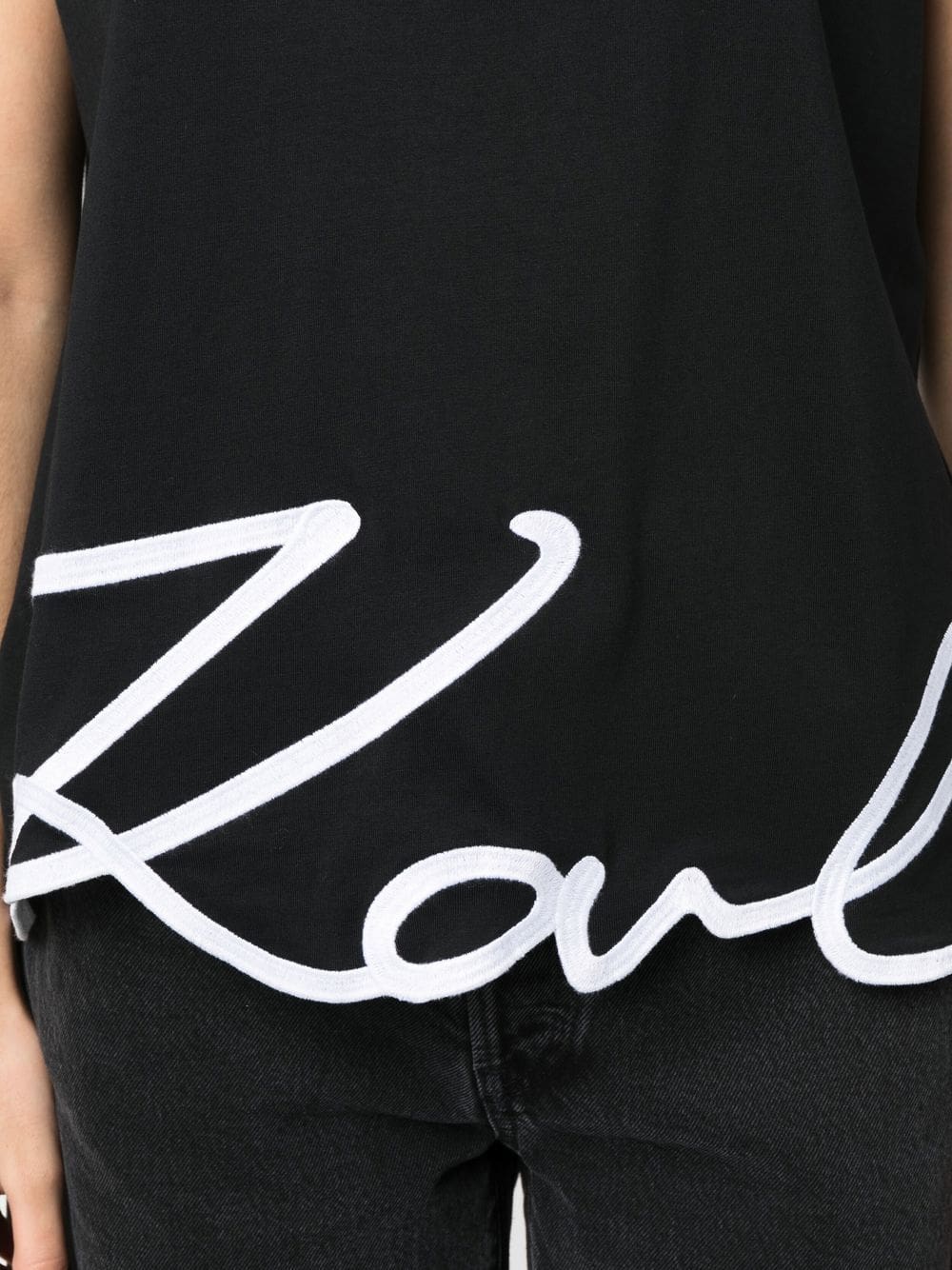Karl Lagerfeld Signature organic-cotton tank top - Image 5