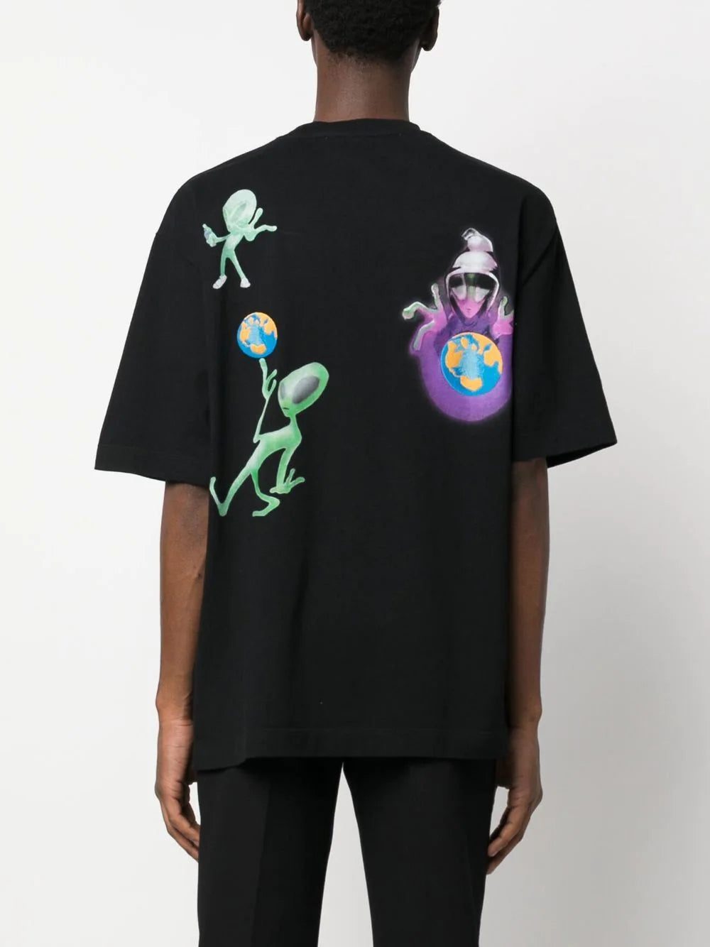 Off-white alien-print cotton T-shirt - Image 4