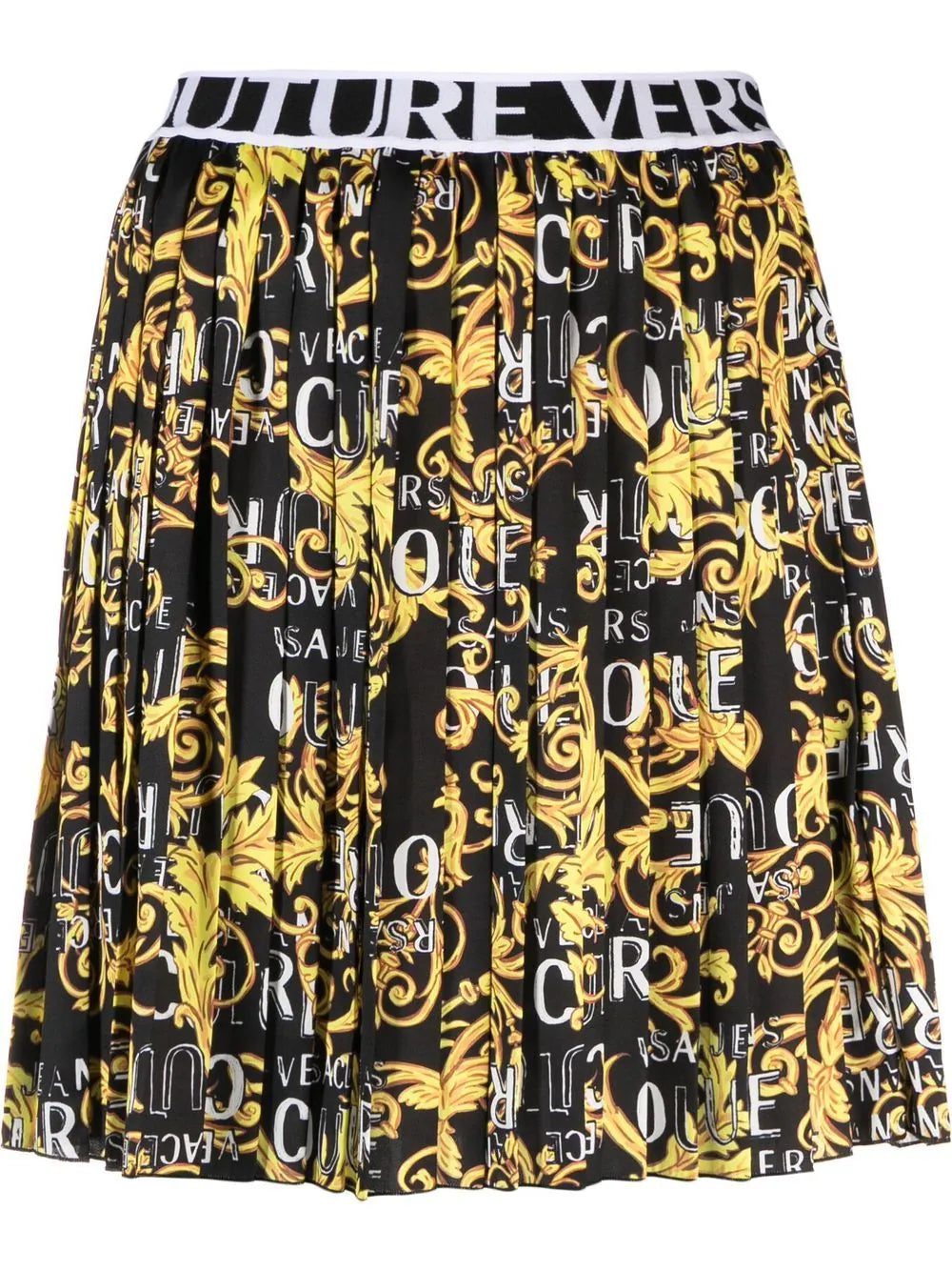 Versace Jeans Couture Logo Couture pleated miniskirt