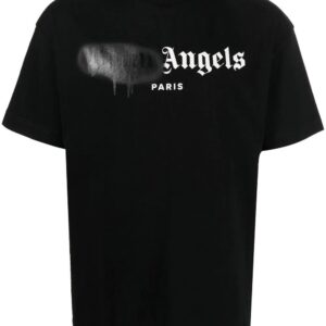 Palm Angels  sprayed logo-print T-shirt