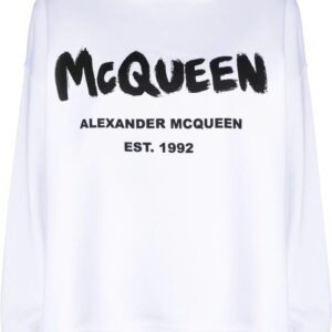 Alexander McQueen  logo-print cotton sweatshirt
