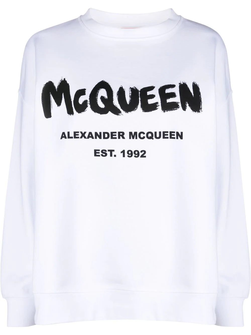 Alexander McQueen logo-print cotton sweatshirt