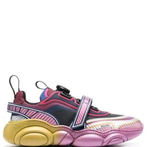 Moschino  logo-patch colour-block sneakers
