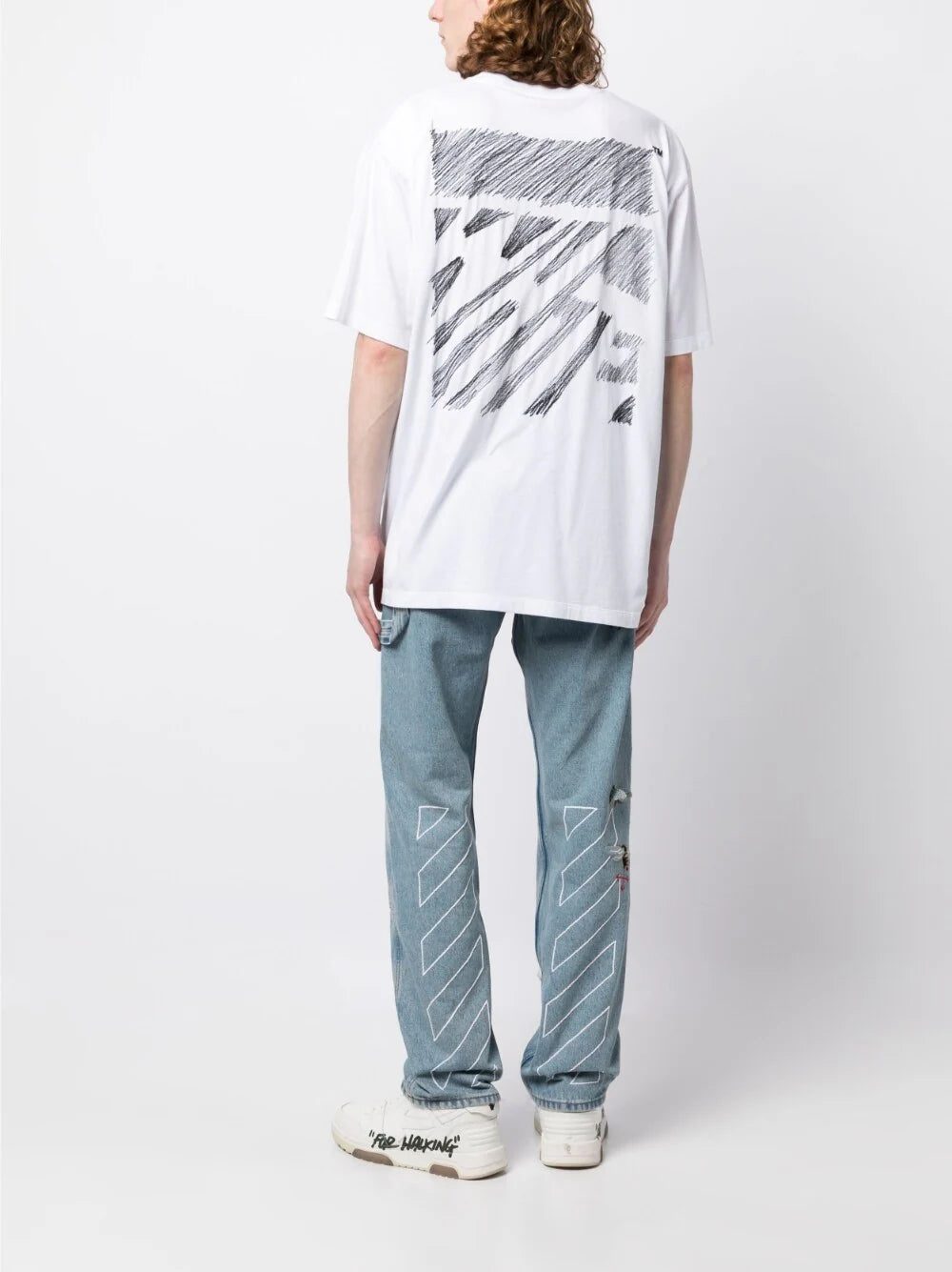 Off-White Scribble Diag print T-shirt - Image 2