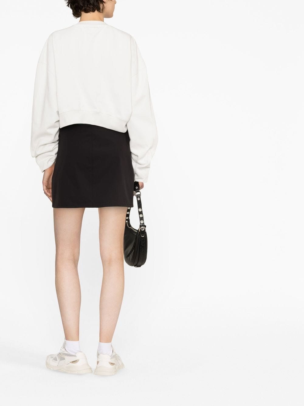 Off-White logo-embroidered cropped sweatshirt - Image 4